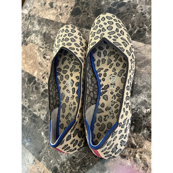 ROTHY’S RETIRED LEOPARD SPOTTED ROUND TOE FLATS SIZE 11 ( NO BOX ) - Picture 9 of 12